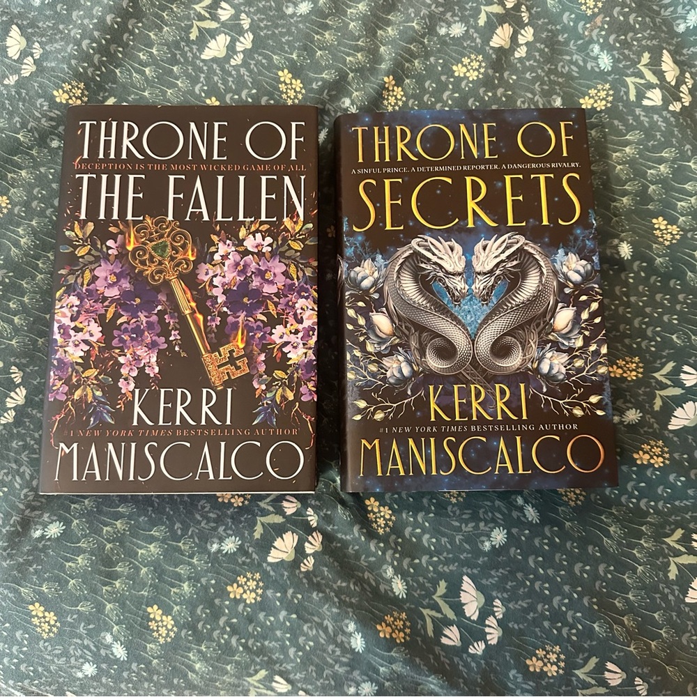Waterstones Special Editions of Throne of the Fallen and Throne of Secrets